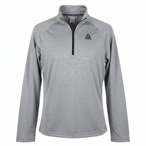 Reebok Men's Performance Gray Half-Zip Jacket